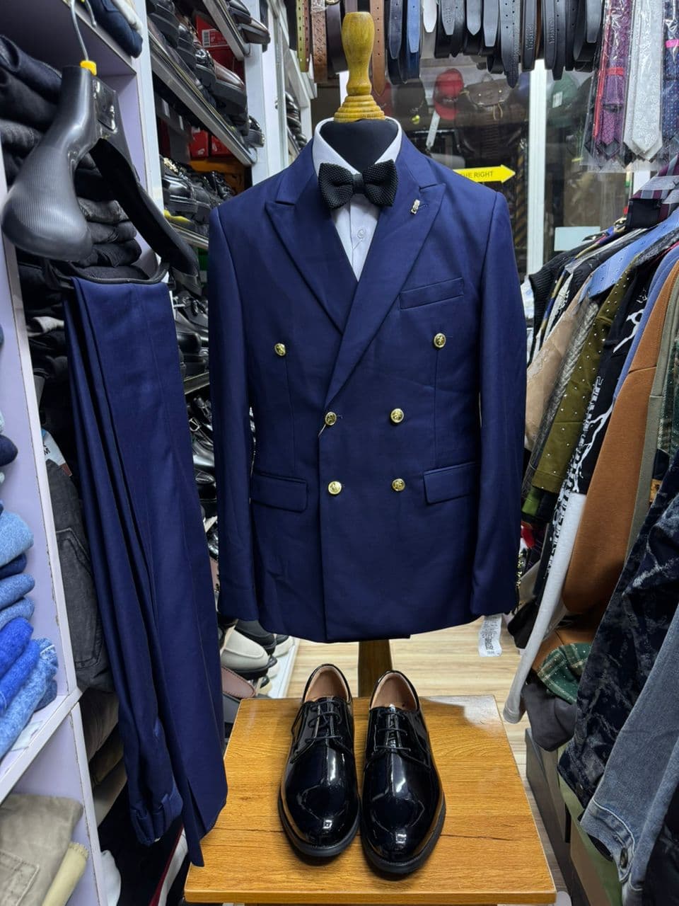 Admiral Navy Double-Breasted Suit