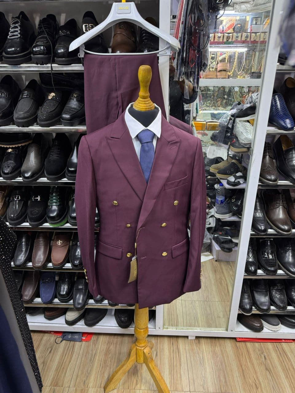 Bordeaux Sovereign Double-Breasted Suit