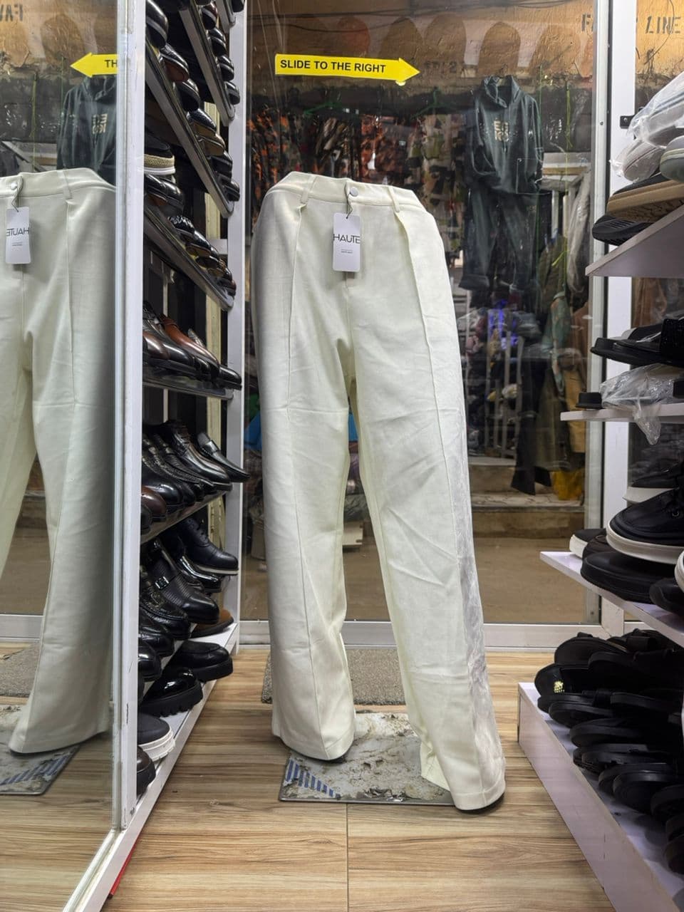 Capri Ivory Wide-Leg Trousers