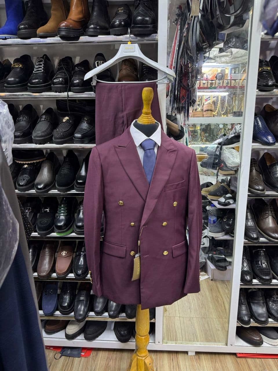 Claret Regent Double-Breasted Suit