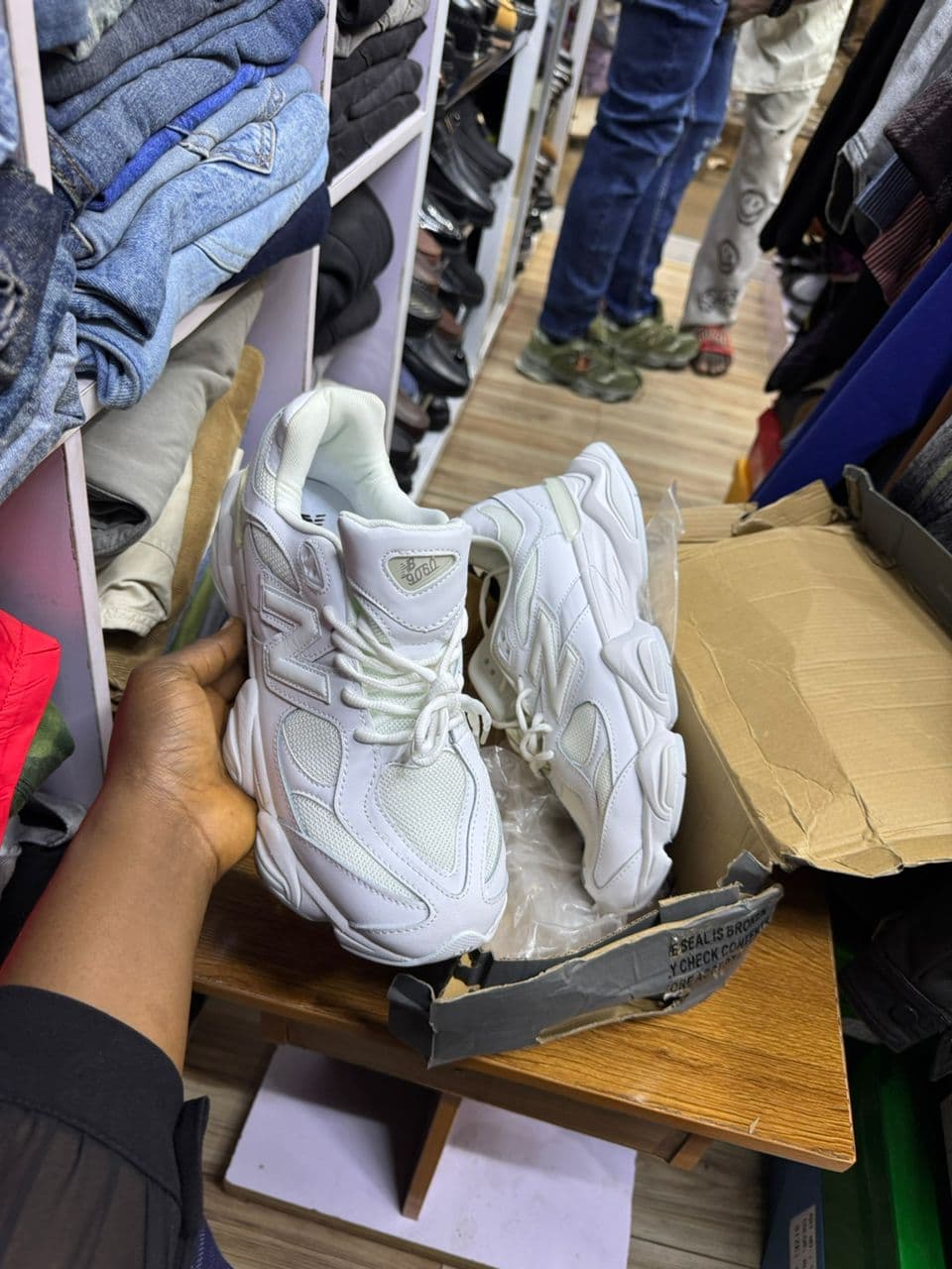 Cloudrunner White Chunky Sneakers