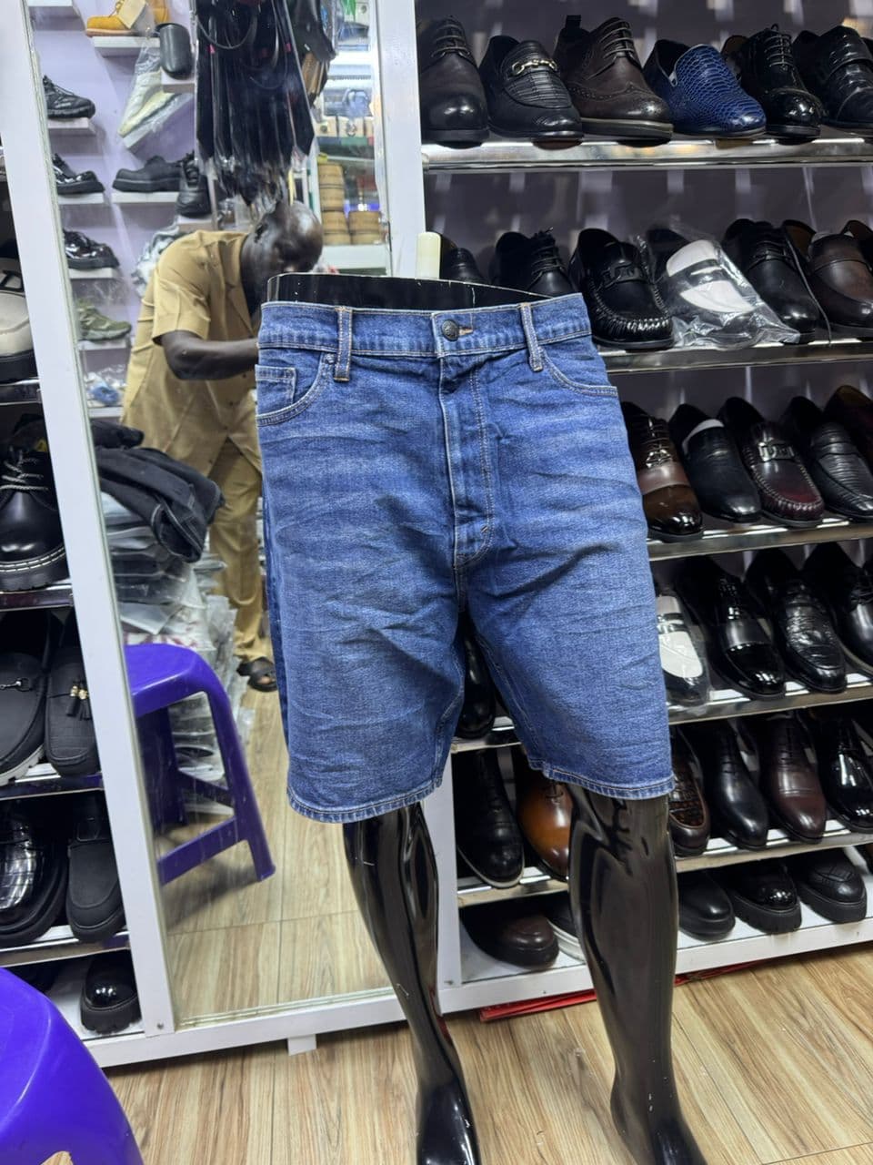 Coastal Indigo Denim Shorts