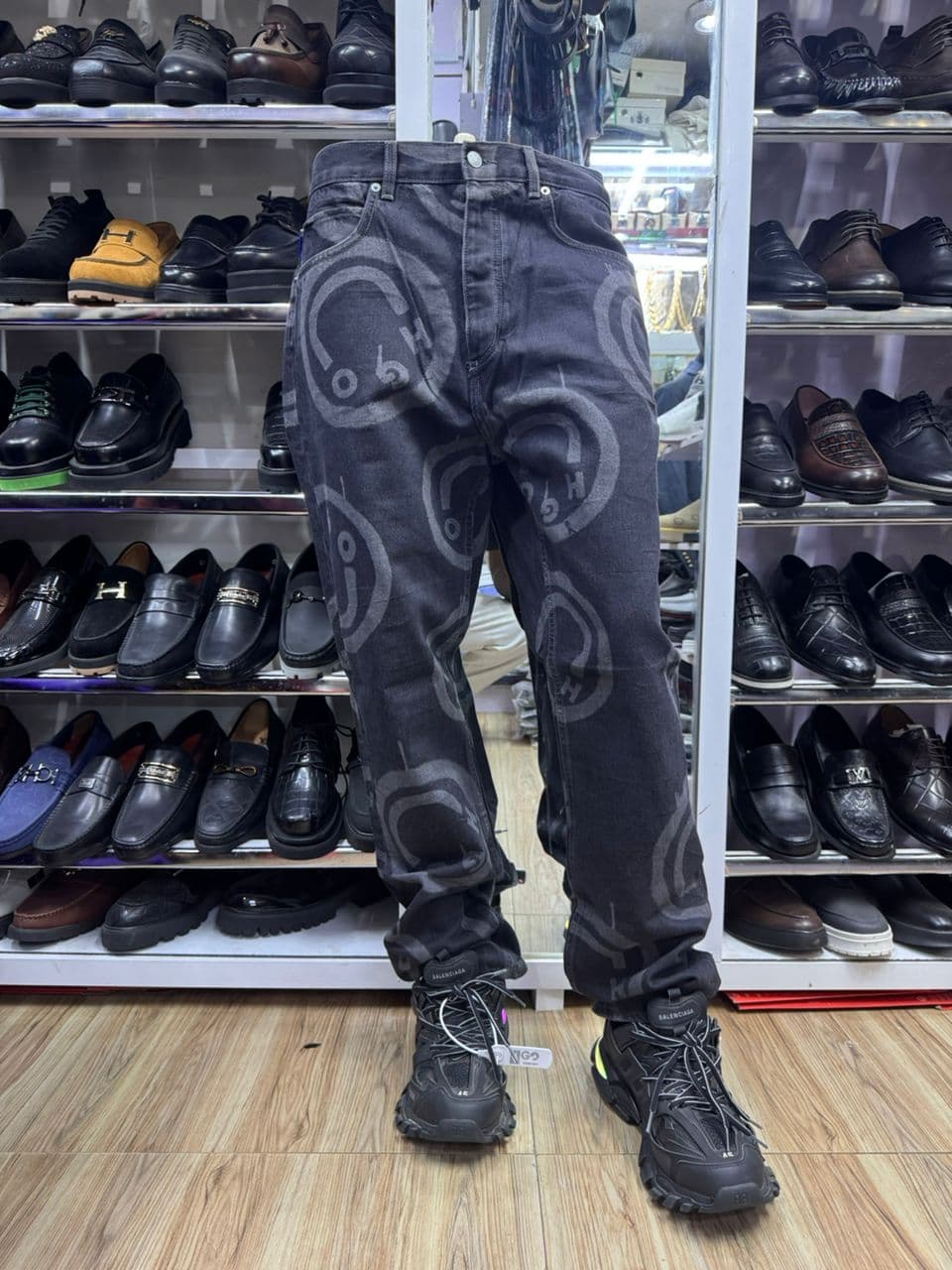 Eclipse Monogram Print Jeans