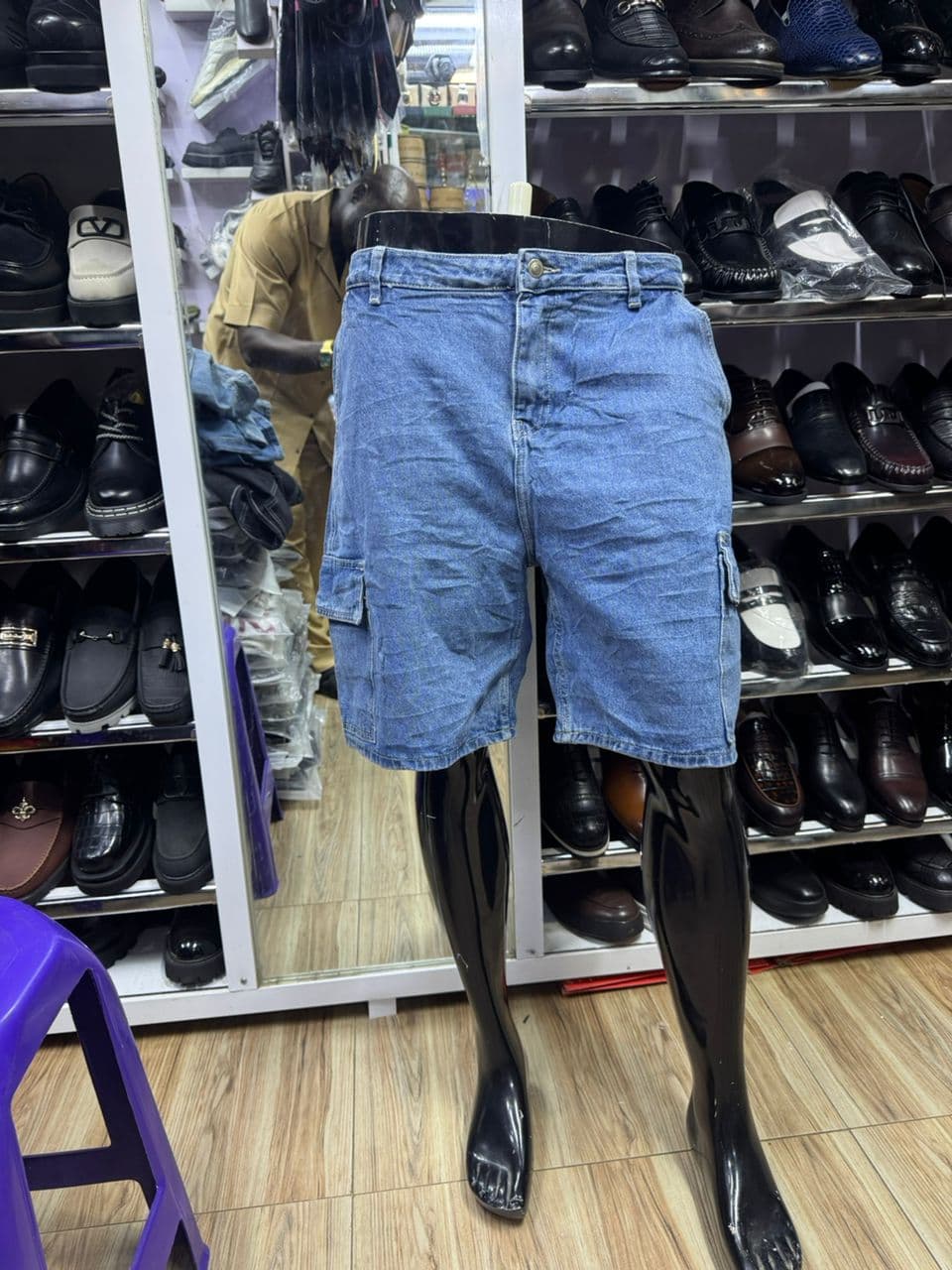 Expedition Denim Cargo Shorts
