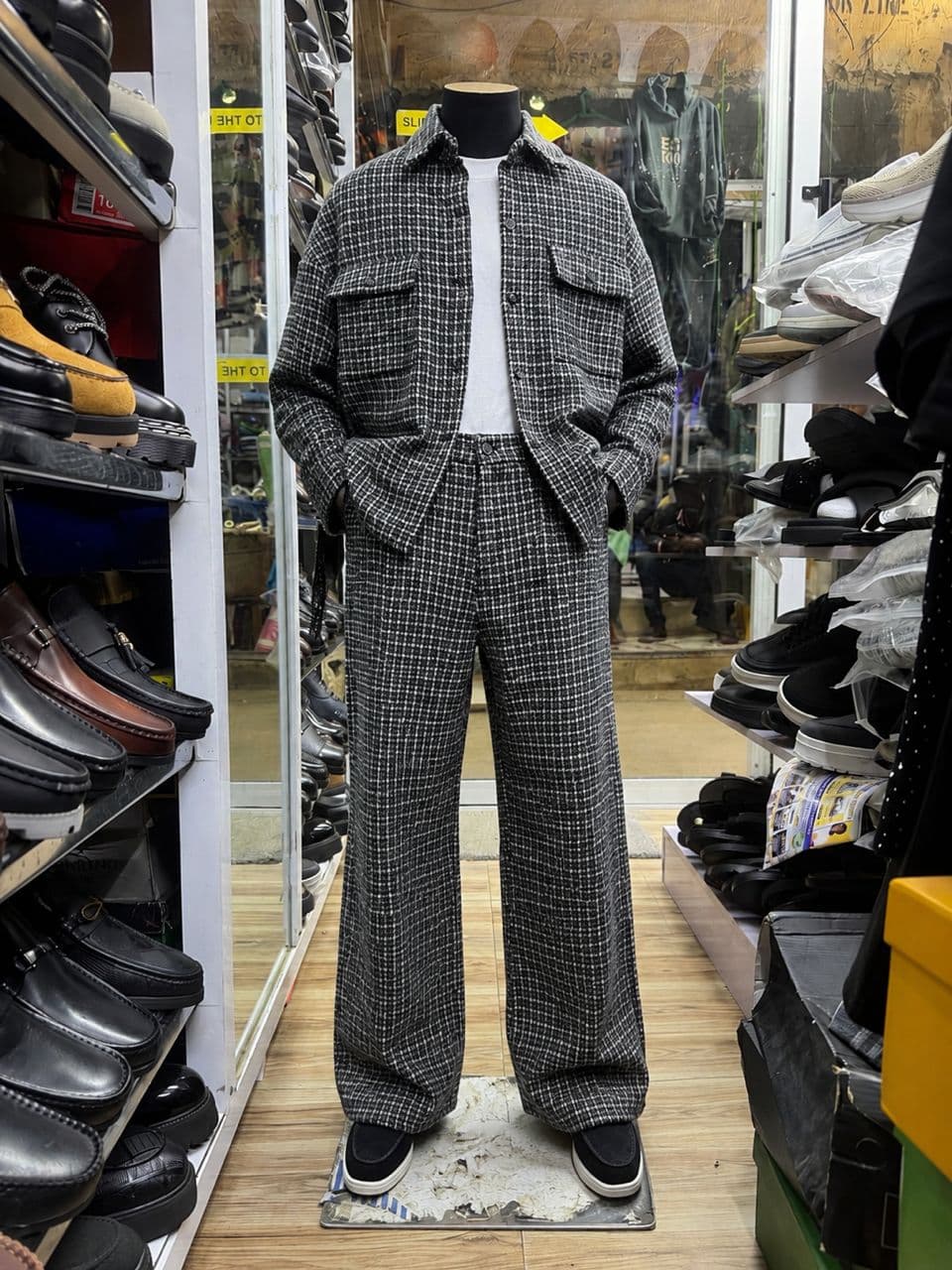 Geneva Tweed Overshirt Co-Ord