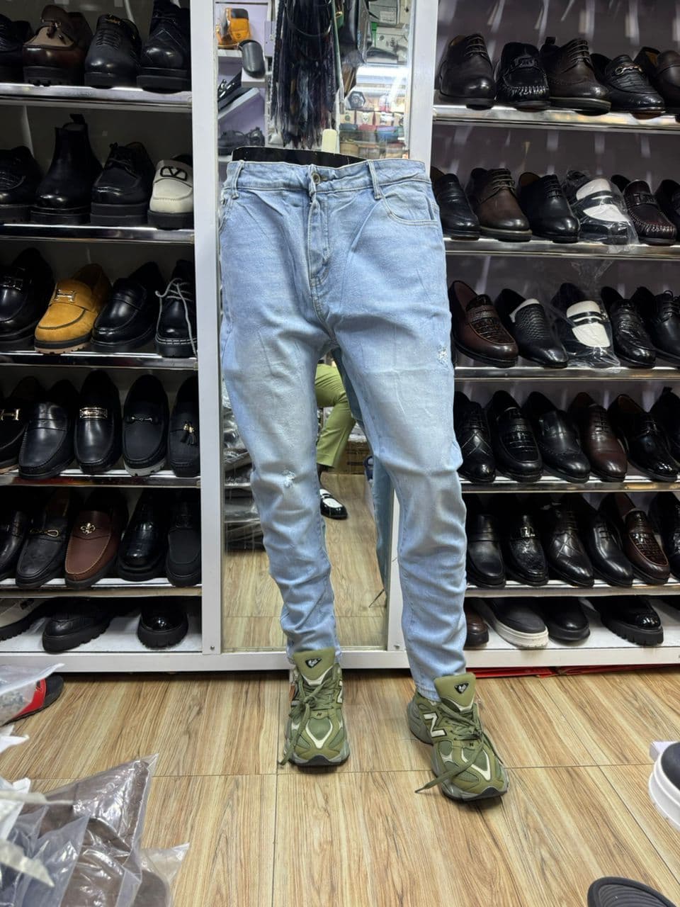 Glacier Light-Wash Skinny Jeans
