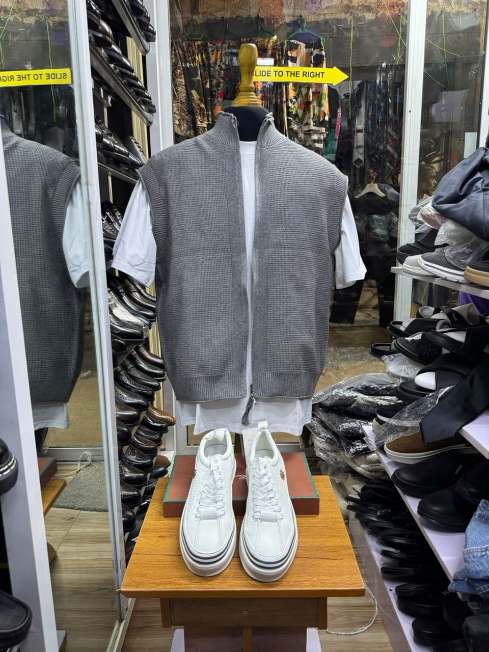 Heather Zip Knit Gilet