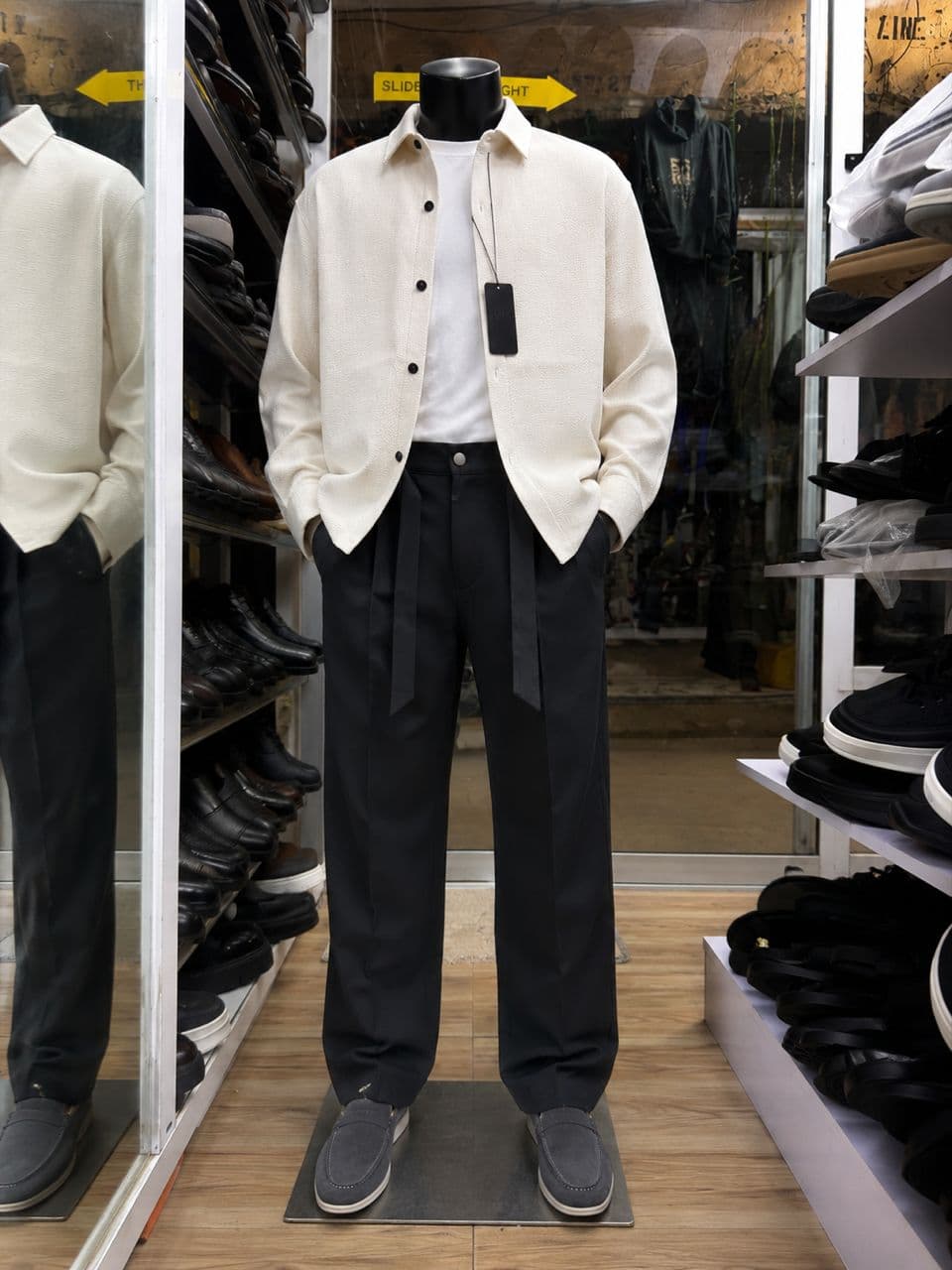 Ivory Linen Overshirt Co-Ord