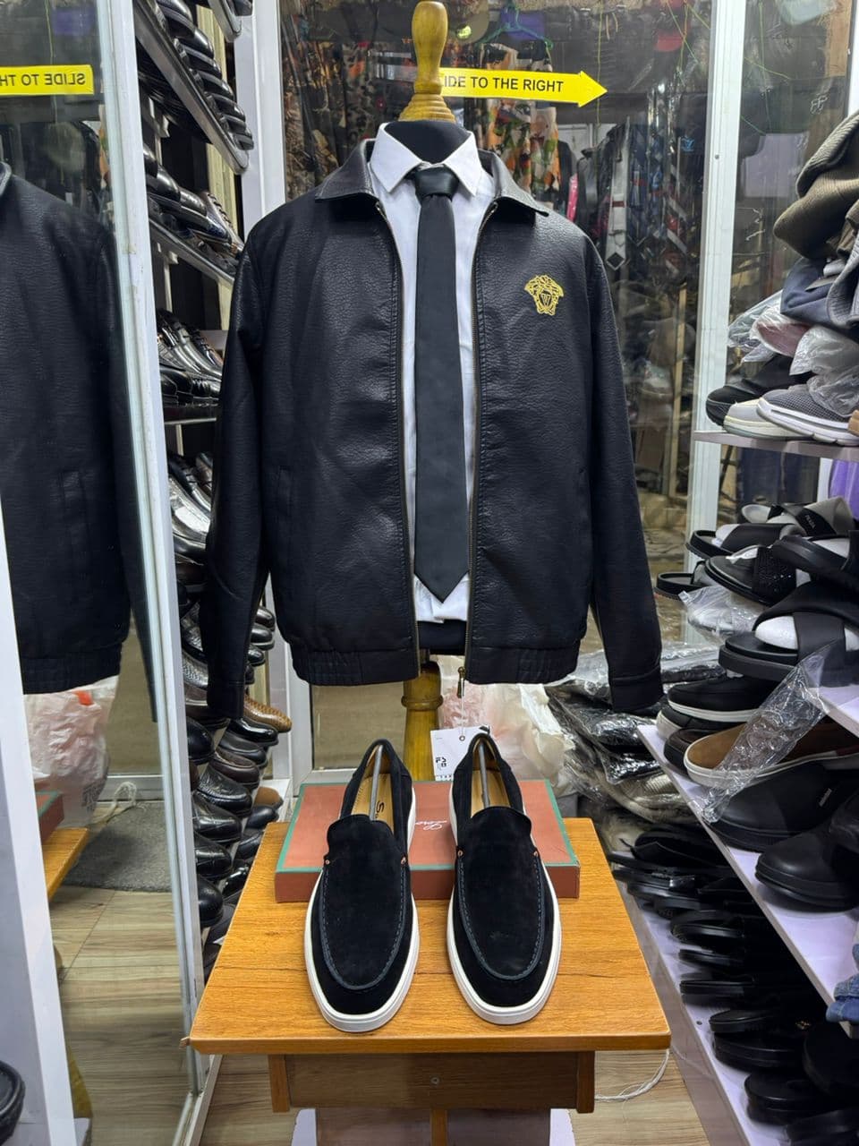 Medusa Noir Leather Jacket