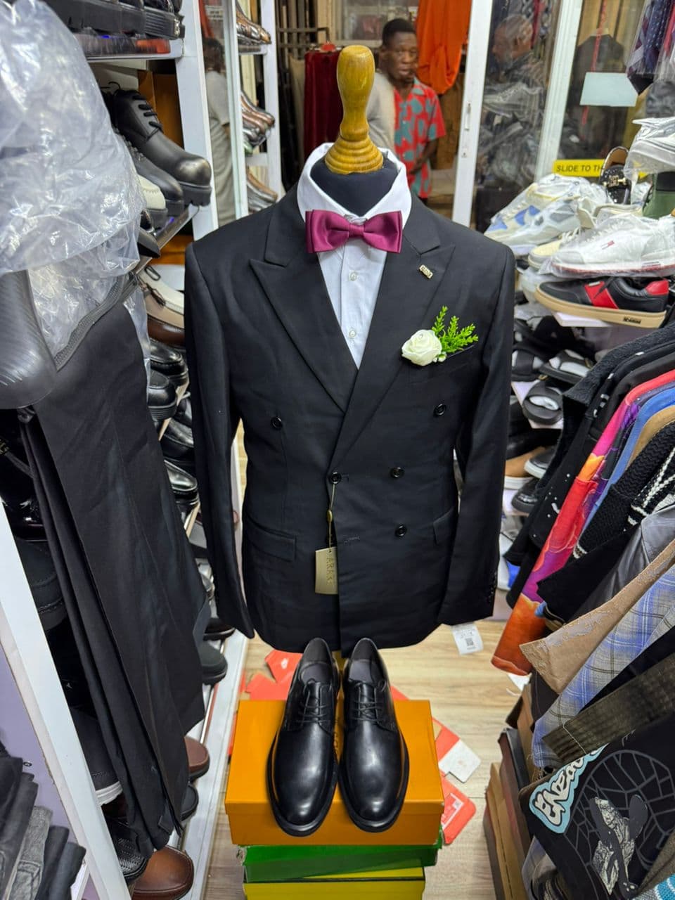 Midnight Onyx Double-Breasted Suit