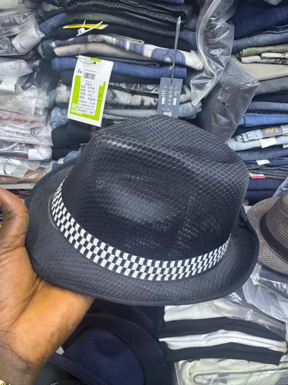 Monaco Checkerboard Trilby Hat