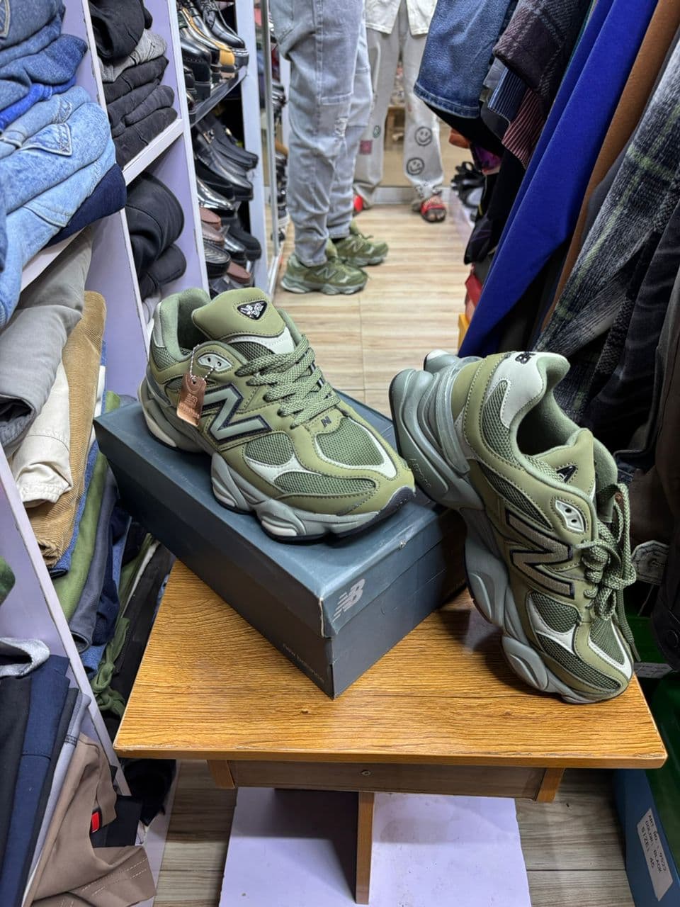 New Balance 9060 Olive Sneakers