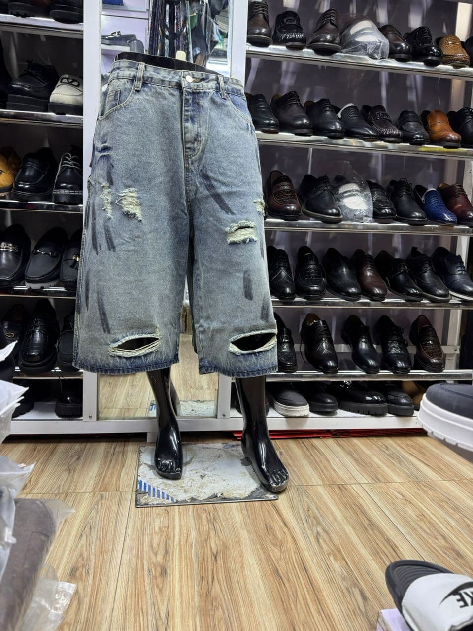 Renegade Distressed Denim Jorts