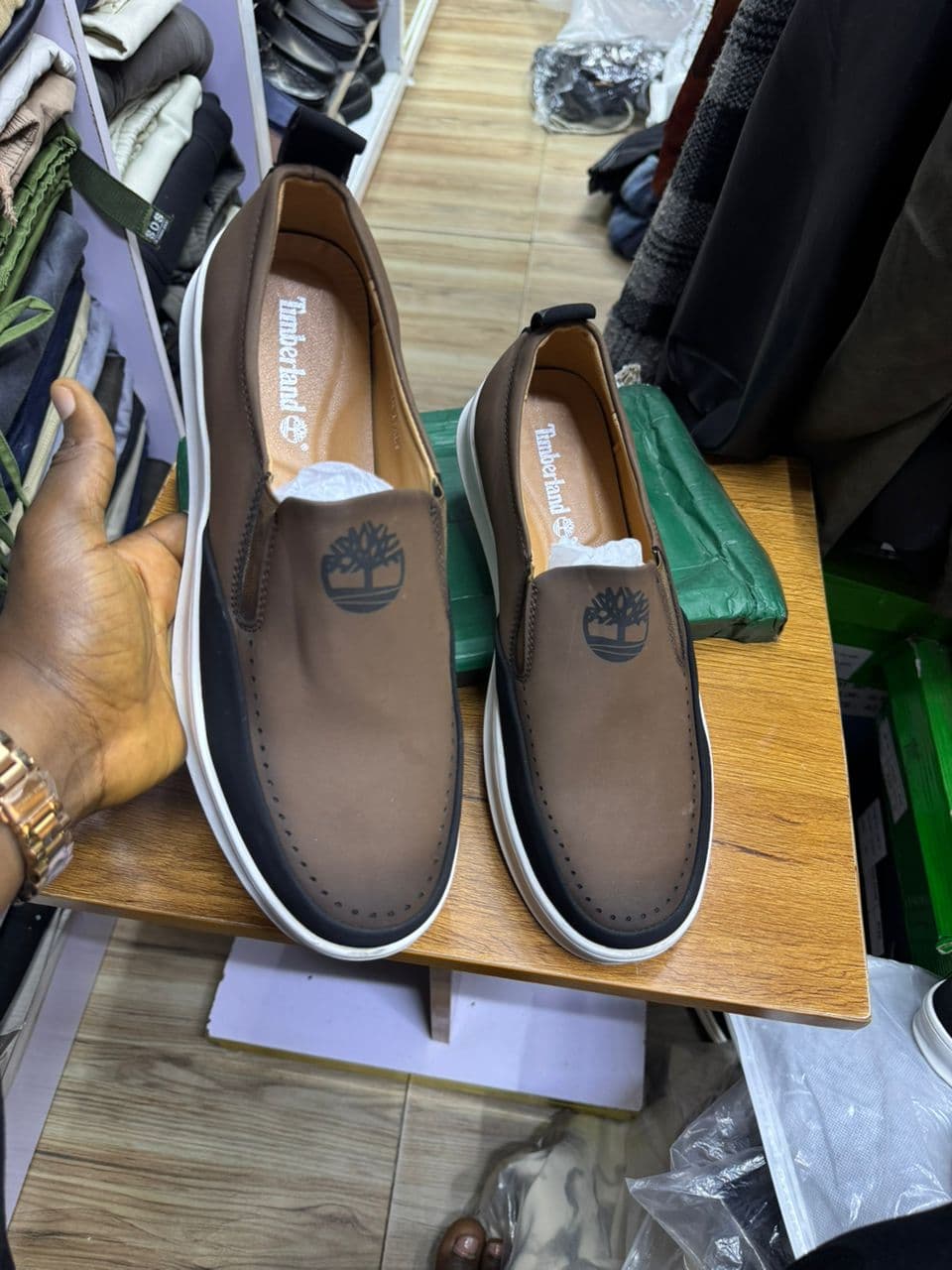 Timberland Brown Slip-On Loafers